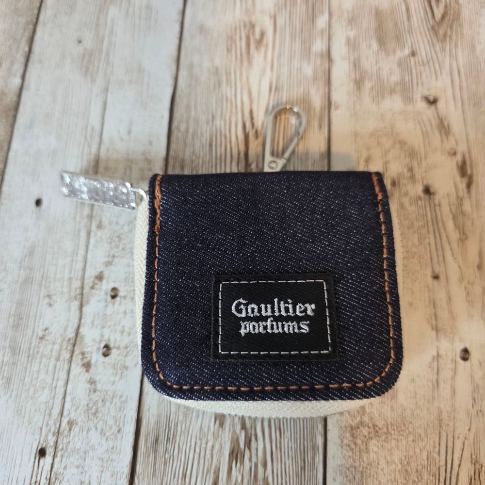 Jean Paul Gaultier Blue Denim Coin Purse Pouch